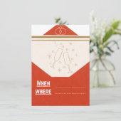 結婚式の招待状 (スタンド正面)