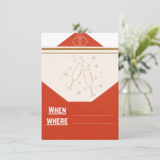 結婚式の招待状 (スタンド正面)