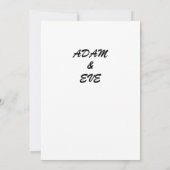 結婚式の招待状 (裏面)