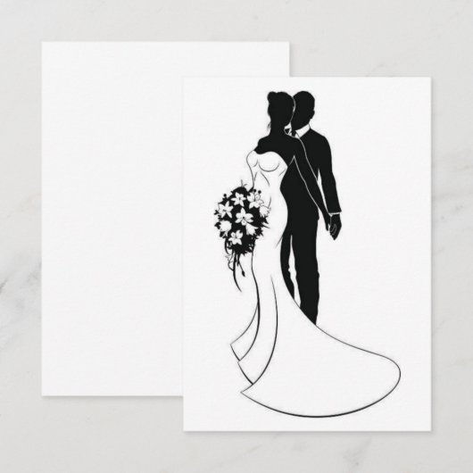 結婚式の招待状 (正面/裏面)