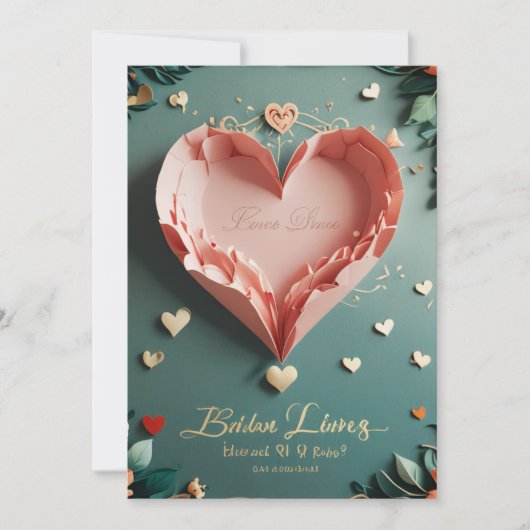 結婚式の招待状 & お知らせのデザイン 招待状 (正面)