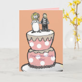 結婚式の招待状、お祝いは最近結婚します! カード (黄色い花)