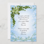 結婚式の招待状　アジサイとアイビー 招待状 (裏面)