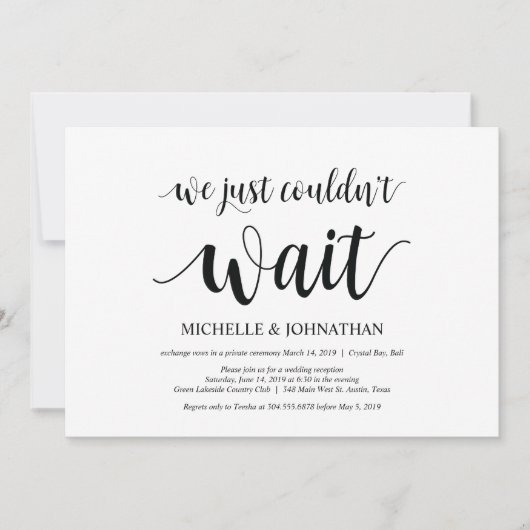 結婚式の招待状(ウェディングエロープメントインビテーションズ) 招待状 (正面)