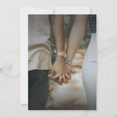結婚式の招待状 - エレガントなデザインで日程を保存 招待状 (裏面)
