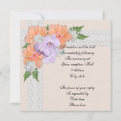 結婚式の招待状 オーキッドとハイビスカス 招待状 (裏面)