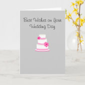 結婚式の招待状 カード (黄色い花)