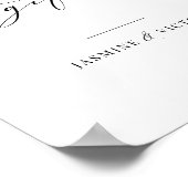 結婚式の招待状＆ギフトテーブルペーパー ポスター サイン J102 (角)