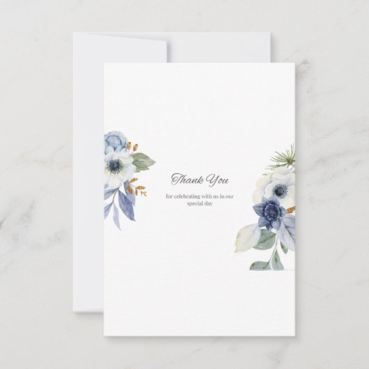 結婚式の招待状 サンキューカード (正面)