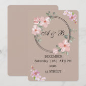 結婚式の招待状 サンキューカード (正面/裏面)