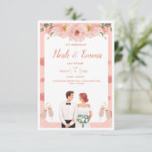 結婚式の招待状 サンキューカード (スタンド正面)