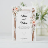 結婚式の招待状 サンキューカード (スタンド正面)
