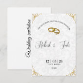 結婚式の招待状 サンキューカード (正面/裏面)