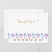 結婚式の招待状 シンプルでエレガントなカーネーション ポストカード (正面/裏面)