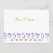 結婚式の招待状 シンプルでエレガントなカーネーション ポストカード (正面)