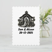 結婚式の招待状 シーズンカード (スタンド正面)