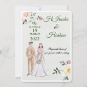 結婚式の招待状 セーブザデート (正面)