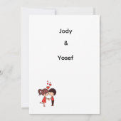 結婚式の招待状 セーブザデート (裏面)