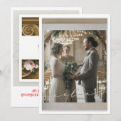 結婚式の招待状 セーブザデート (正面/裏面)