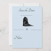 結婚式の招待状 セーブザデート (裏面)