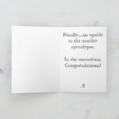 結婚式の招待状-ゾンビ カード (内部)