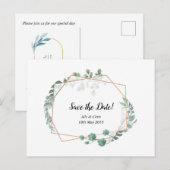 結婚式の招待状　フラワーポストカード インビテーションポストカード (正面/裏面)