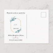 結婚式の招待状　フラワーポストカード インビテーションポストカード (裏面)