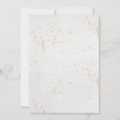 結婚式の招待状 フラワーミニマリストグリーン 招待状 (裏面)