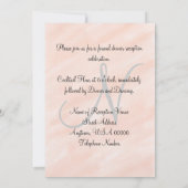 結婚式の招待状 ブッシュ モノグラム 優雅 招待状 (裏面)