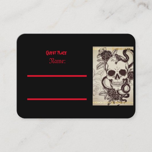 結婚式の招待状 プレイスカード (正面)