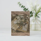 結婚式の招待状 ポストカード (スタンド正面)