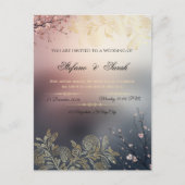 結婚式の招待状 ポストカード (正面)