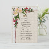 結婚式の招待状 ローズとコーラ・リリー 招待状 (スタンド正面)