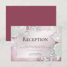 結婚式の招待状 | ワインレッドの輝きのあるデザイン 招待状