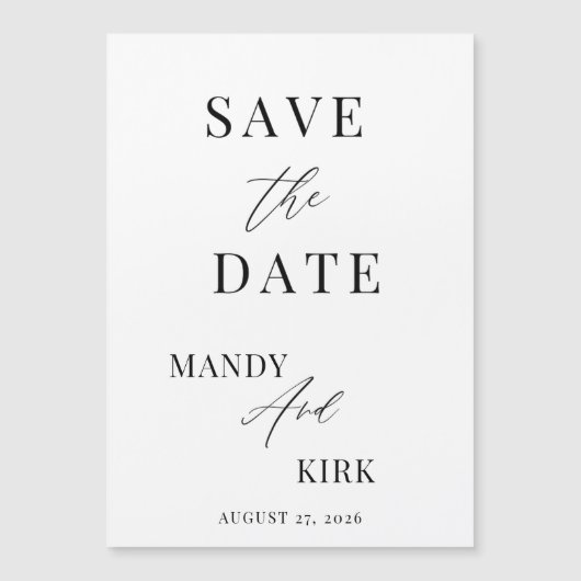 結婚式の招待状 事前通知 Save the Date (正面)