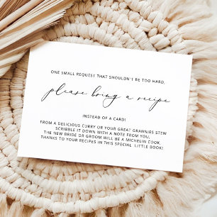 結婚式の招待状 付箋カードをお持ちください エンクロージャーカード