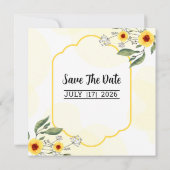 結婚式の招待状 保存日付 カード デザイン (裏面)