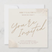 結婚式の招待状 保存日付 招待状 (正面)