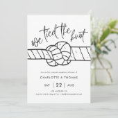 結婚式の招待状（内緒の結婚式後にみんなと祝う） 案内状 (スタンド正面)