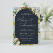 結婚式の招待状 出欠カード (スタンド正面)