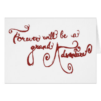 結婚式の招待状-壮大な冒険(赤い)