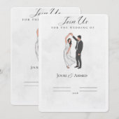 結婚式の招待状_ 招待状 (正面/裏面)