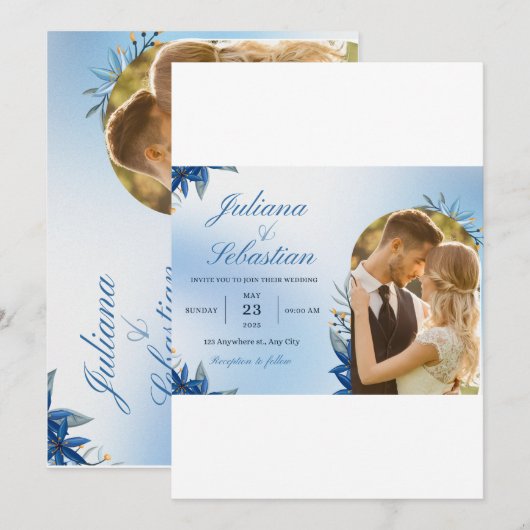 結婚式の招待状 招待状 (正面/裏面)