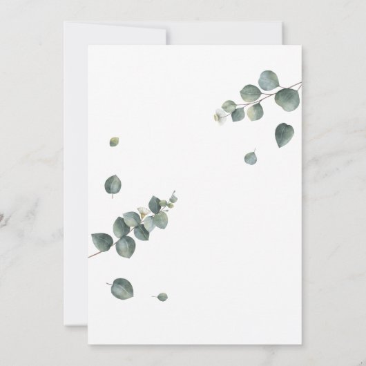 結婚式の招待状 招待状 (裏面)