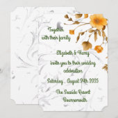 結婚式の招待状 招待状 (正面/裏面)