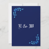 結婚式の招待状 招待状 (裏面)