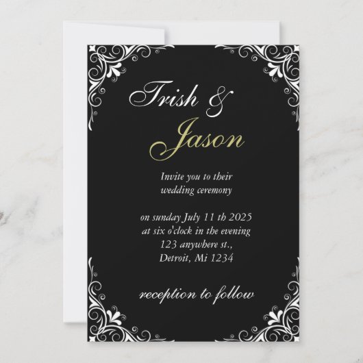 結婚式の招待状 招待状 (正面)