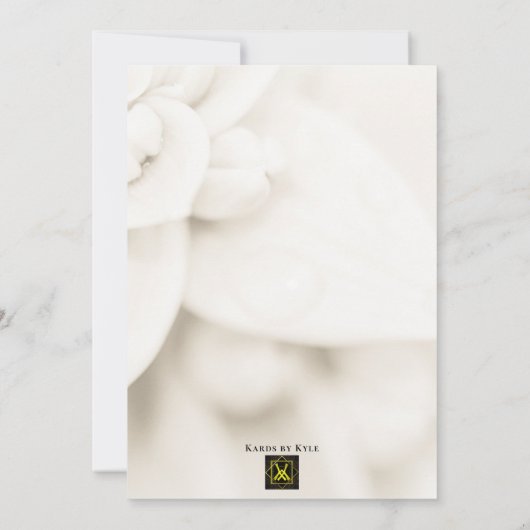 結婚式の招待状 招待状 (裏面)