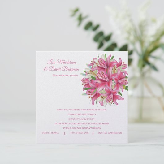 結婚式の招待状 招待状 (スタンド正面)