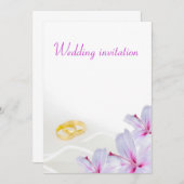 結婚式の招待状 招待状 (正面/裏面)